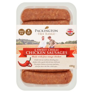 Packington Free Range Sweet Chilli Free Range Chicken Sausages