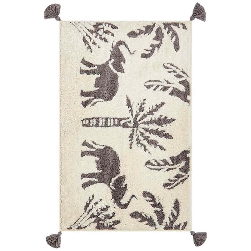 M&S Cotton Blend Elephant Bath Mat, Charcoal