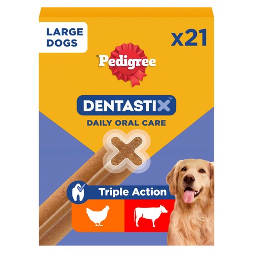 Pedigree Dentastix Daily Adult Large Dog Treats 21 x Dental Sticks