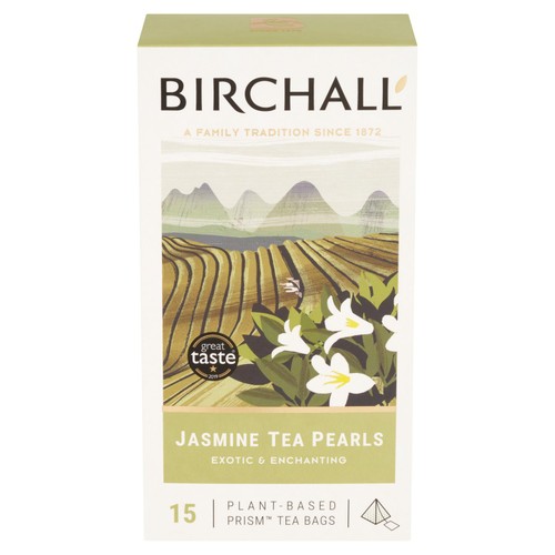 Birchall Jasmine Tea Pearls - 15 Prism Tea Bags