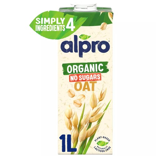 Alpro Organic No Sugars Oat Drink Plant Based