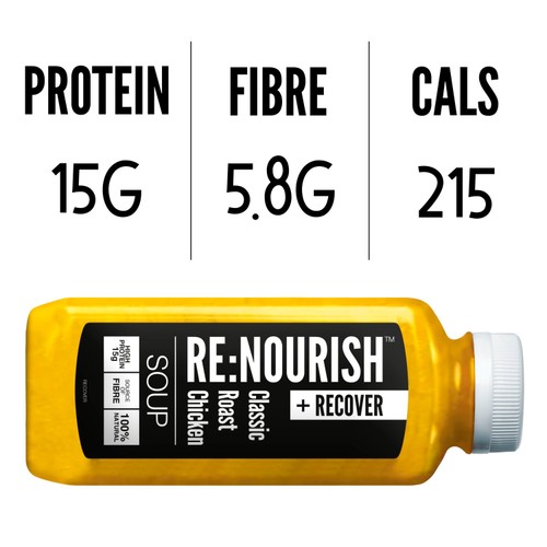 RENOURISH Recover Classic Roast Chicken, High Protein Soup
