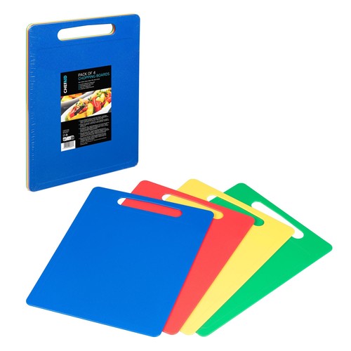 Chef Aid Large Multi-colour Chopping Board Set