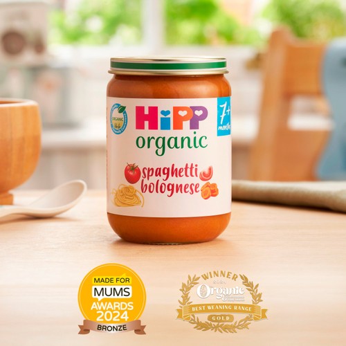 HiPP Organic Spaghetti Bolognese Baby Food Jar 7+ Months 