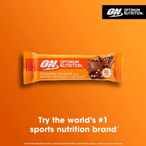 Optimum Nutrition Whipped Protein Bar Chocolate Caramel Protein Bar