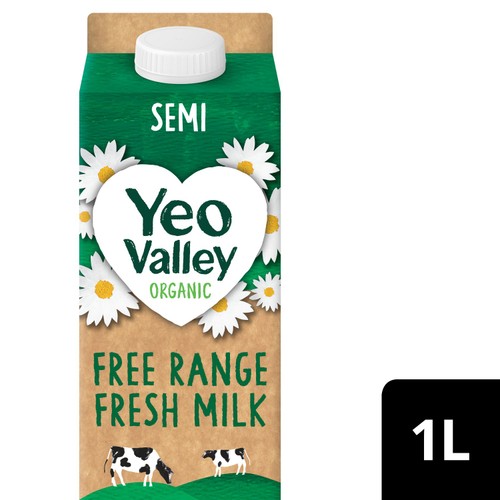 Yeo Valley Organic Fresh Semi-Skimmed Milk