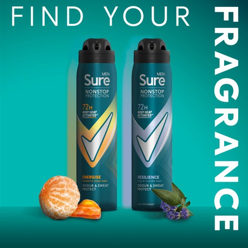 Sure Men 72hr Nonstop Protection Energise Anti-Perspirant