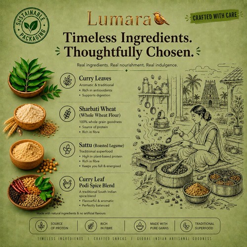 Lumara Curry Leaf Podi Crisps
