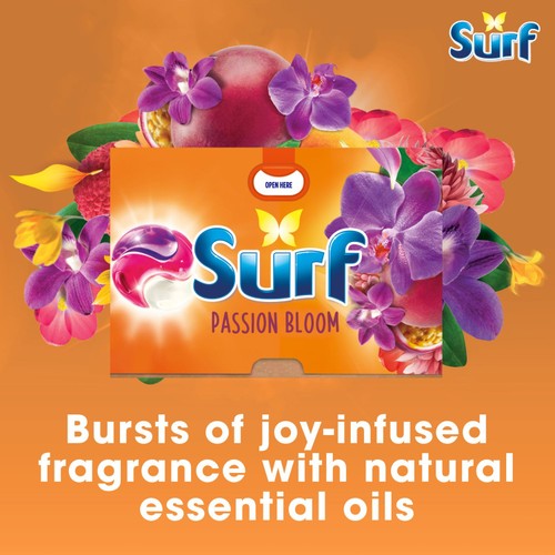 Surf Passion Bloom 3 in 1  Laundry Washing Detergent Capsules 26 Washes