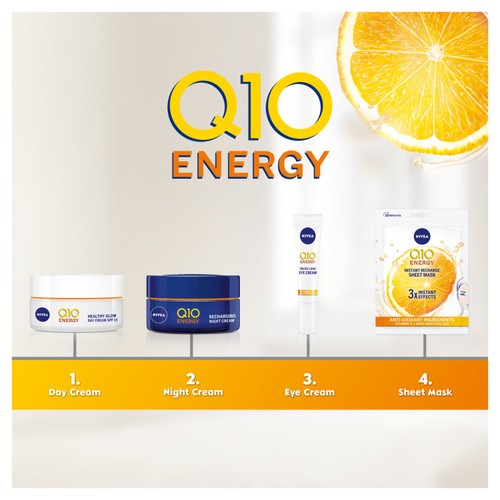NIVEA Q10 Energy Anti-Wrinkle Face Sheet Mask