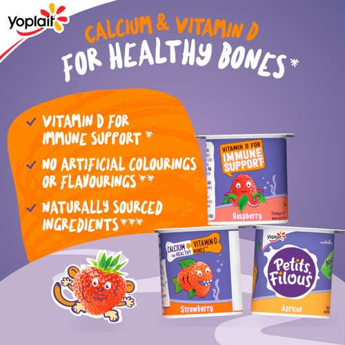Petits Filous Kids Strawberry & Apricot Yoghurt Pots