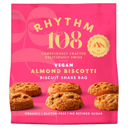 Rhythm 108 Swiss Vegan Almond Biscotti Biscuit Share Bag