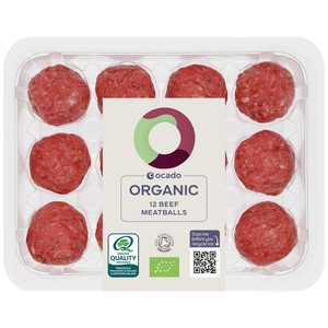 Ocado Organic 12 Beef Meatballs