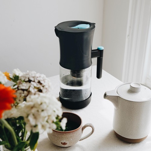 Phox Water V2 2.2L Glass Water Filter Jug & 3 Month Clean Filter Pack