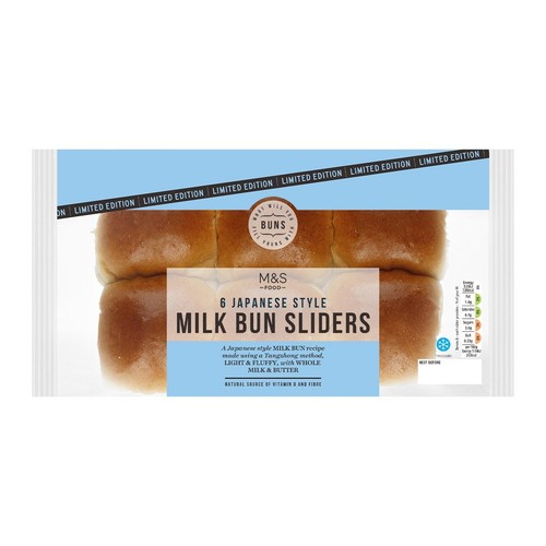 M&S 6 Japanese Style Milk Buns Sliders