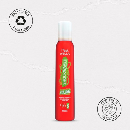 Wella Shockwaves Volume Mousse