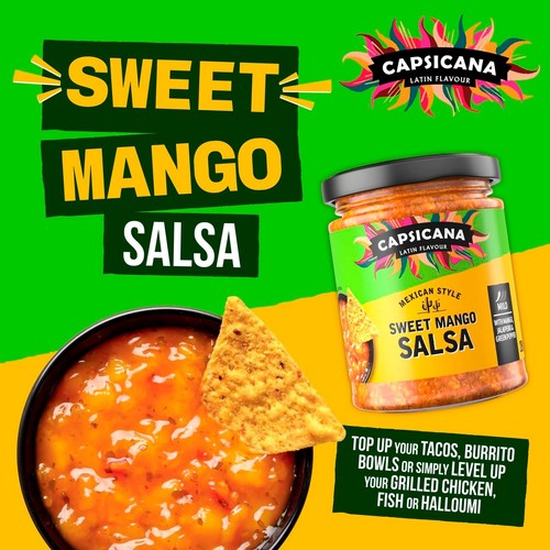 Capsicana Mexican Mild & Sweet Mango Salsa Dip
