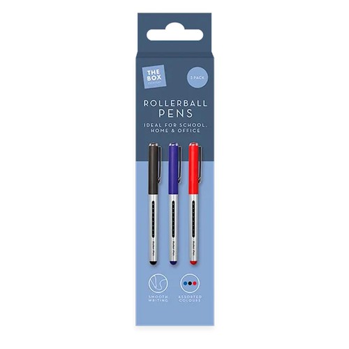 Rollerball Pens 3pk