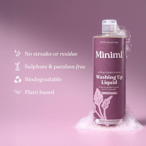 Miniml Washing Up Liquid Rhubarb And Lemon