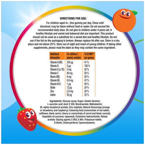 Centrum Kids Gummy Multivitamins, Orange and Mixed Berry