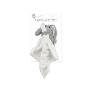 123 Baby Baby Plush Bunny Comforter White