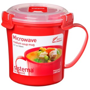 Sistema Soup Mug Microwave Food Container with Steam Vent 656ml
