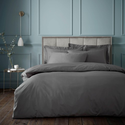 Bianca 180TC Egyptian Cotton King Duvet Set Charcoal