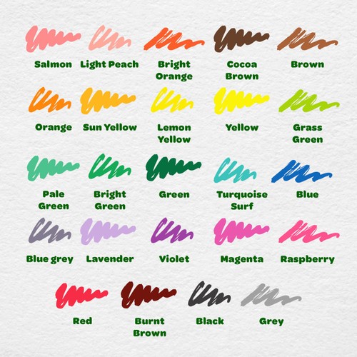 Crayola 24 Supertips, 4yrs+