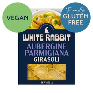 White Rabbit Gluten Free Aubergine Parmigiana Fresh Girasoli Pasta