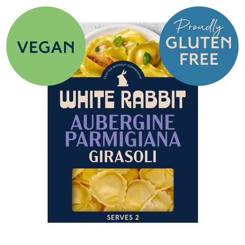 White Rabbit Gluten Free Aubergine Parmigiana Fresh Girasoli Pasta