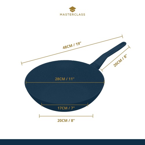MasterClass Cast Aluminium Non-Stick Wok 28cm(11'')