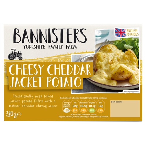 Bannisters Farm Cheesy Cheddar Jacket Potato
