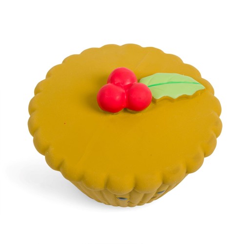 Petface Misha Mince Pie Latex Christmas Dog Toy