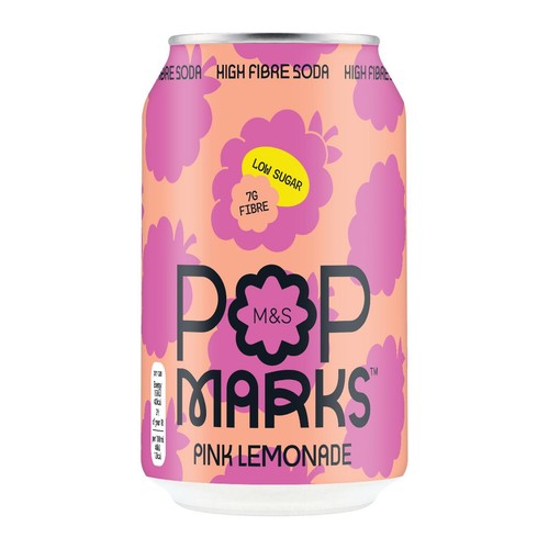 M&S Pop Marks Pink Lemonade Soda