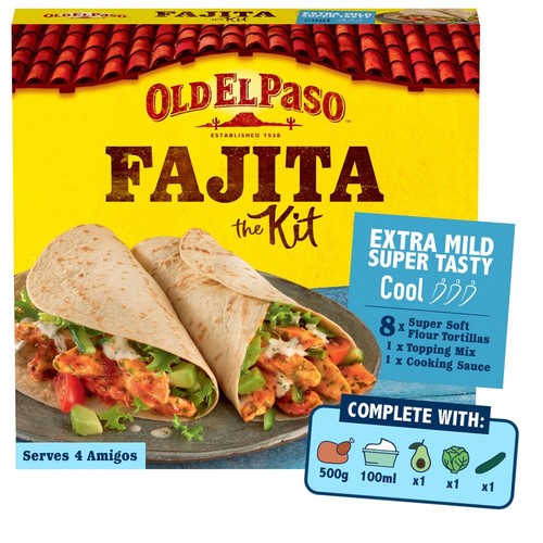 Old El Paso Mexican Extra Mild Super Tasty Fajita Kit