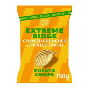 Extreme Ridge Cornish Cruncher & Pickled Onions Crisps
