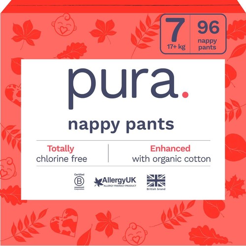 Pura  Nappy Pants Size 7 Multi Pk 6x16