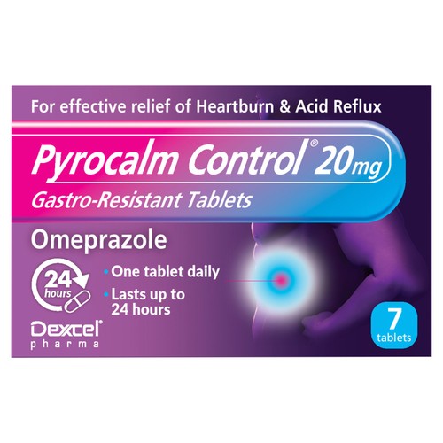 Pyrocalm Control Omeprazole Heartburn Tablets