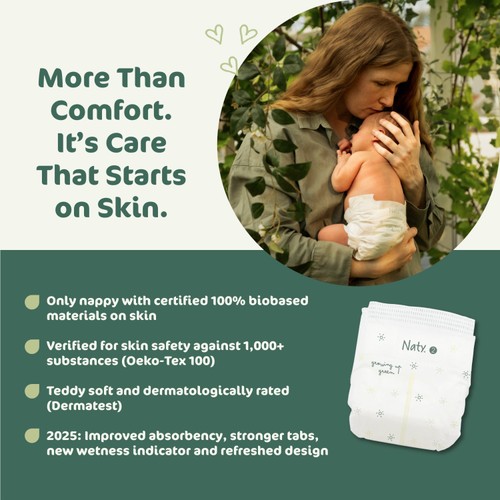 Naty BioEmbrace Nappies Size 2 (3-6kg)