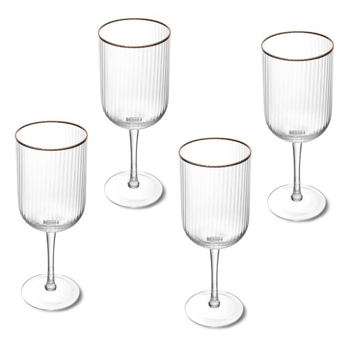 Mikasa Sorrento 4pc Red Wine Glasses, 450ml, Gift boxed