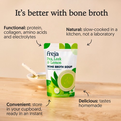 Freja Pea, Leek & Lemon Bone Broth Soup
