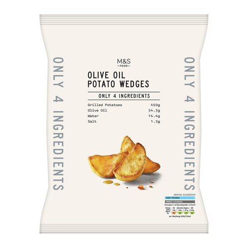 M&S Only 4 Ingredients Olive Oil Potato Wedges
