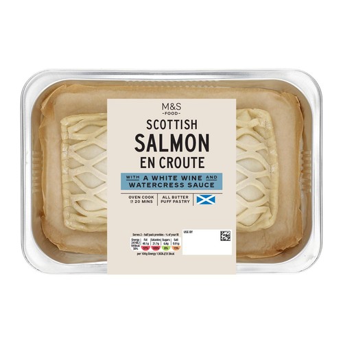 M&S Cook Menu Scottish Salmon En Croute