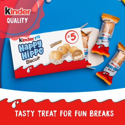 Kinder Happy Hippo Milk & Hazelnut Biscuits