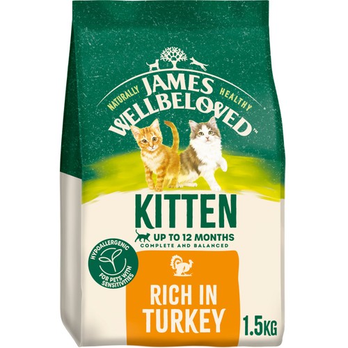 James Wellbeloved Kitten Dry Cat Food Turkey