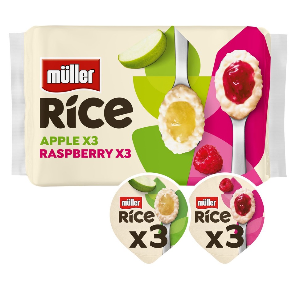 Muller Rice Apple & Raspberry Low Fat Pudding - Ocado