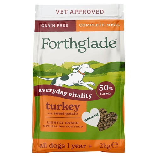 Forthglade Lightly Baked Dry Dog Food Turkey with Sweet Potato