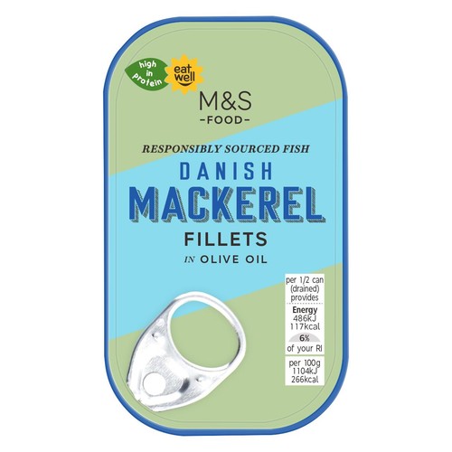 M&S Danish Mackerel Fillets in Olive Oil