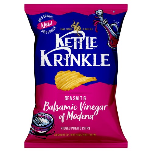 Kettle Chips Krinkle Sea Salt & Balsamic Vinegar of Modena