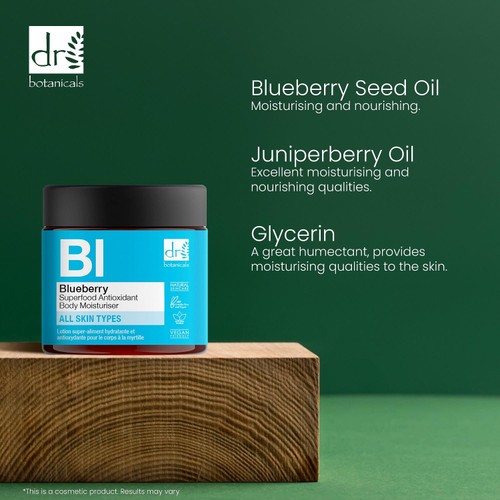 Dr Botanicals Apothecary Blueberry Superfood Antioxidant Body Moisturiser